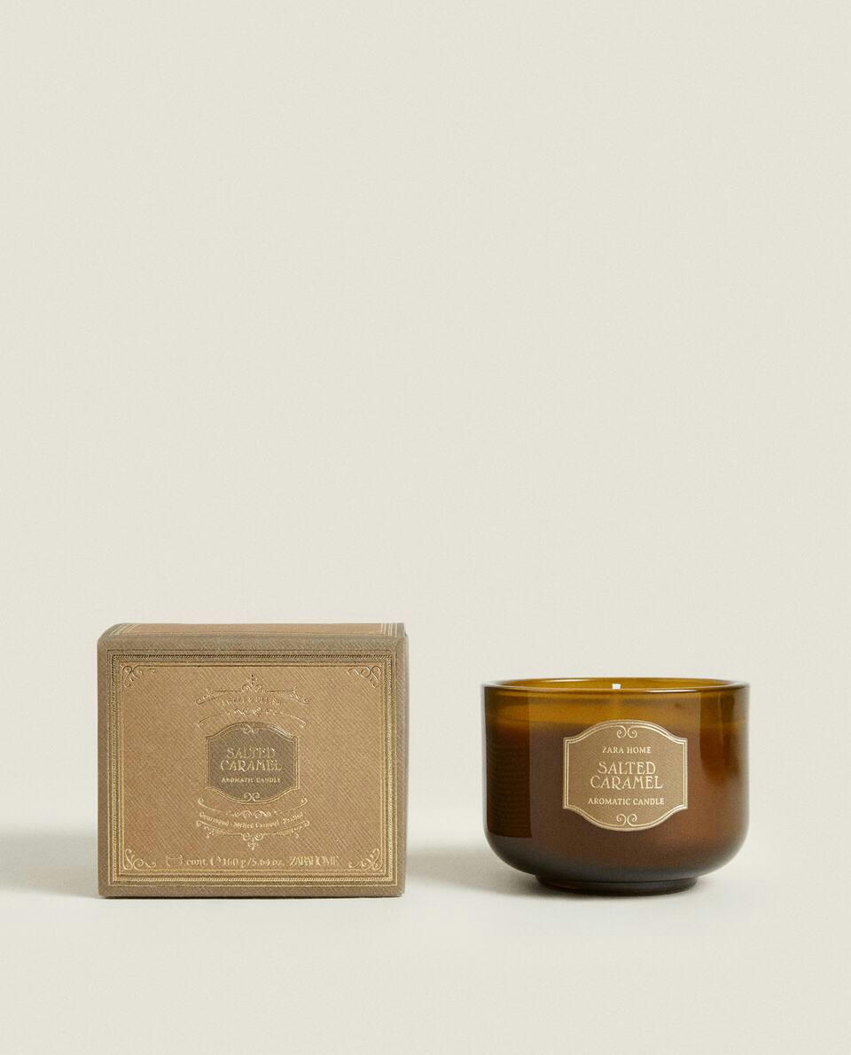 VELAS COM AROMA DE CARAMELO SALGADO