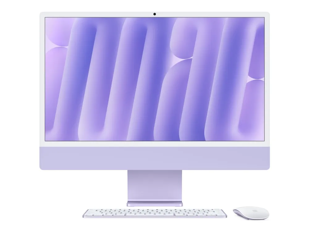 Apple iMac with 4.5K Retina display - Alt-i-én M4 - RAM 16 GB - SSD 512 GB - Apple M4 10-core - Gigabit Ethernet, IEEE 802.11ax (Wi-Fi 6E), Bluetooth 5.3 - macOS Sequoia 15.0 - skærm: LED 24
