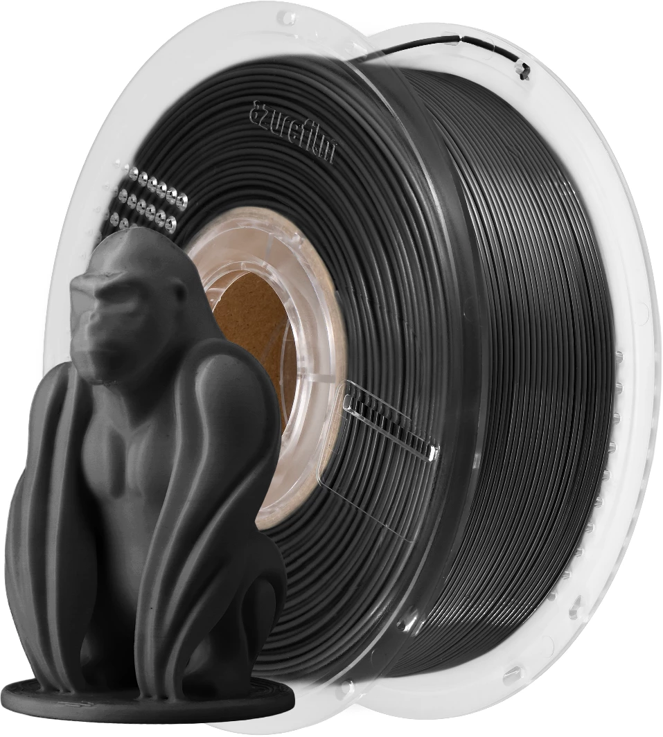 AzureFilm  PETG Hyper Speed Black, 1,75 mm / 1000 g    Hochwertiges Universal-Filament