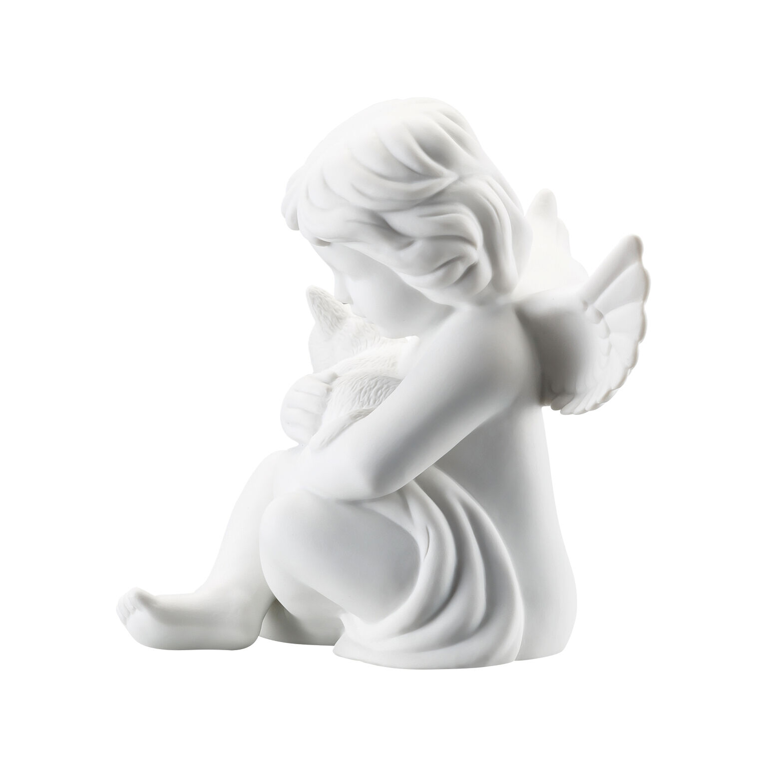Angels Weiss matt Engel mit Katze