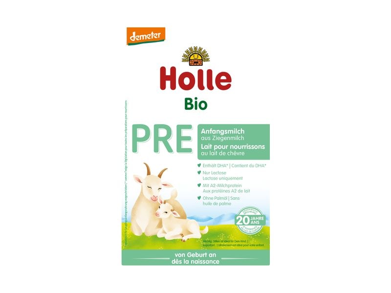 HOLLE Anfangsmilch PRE Bio Ziegenmilch 5x 400 g Anfangsmilch PRE aus Ziegenmilch