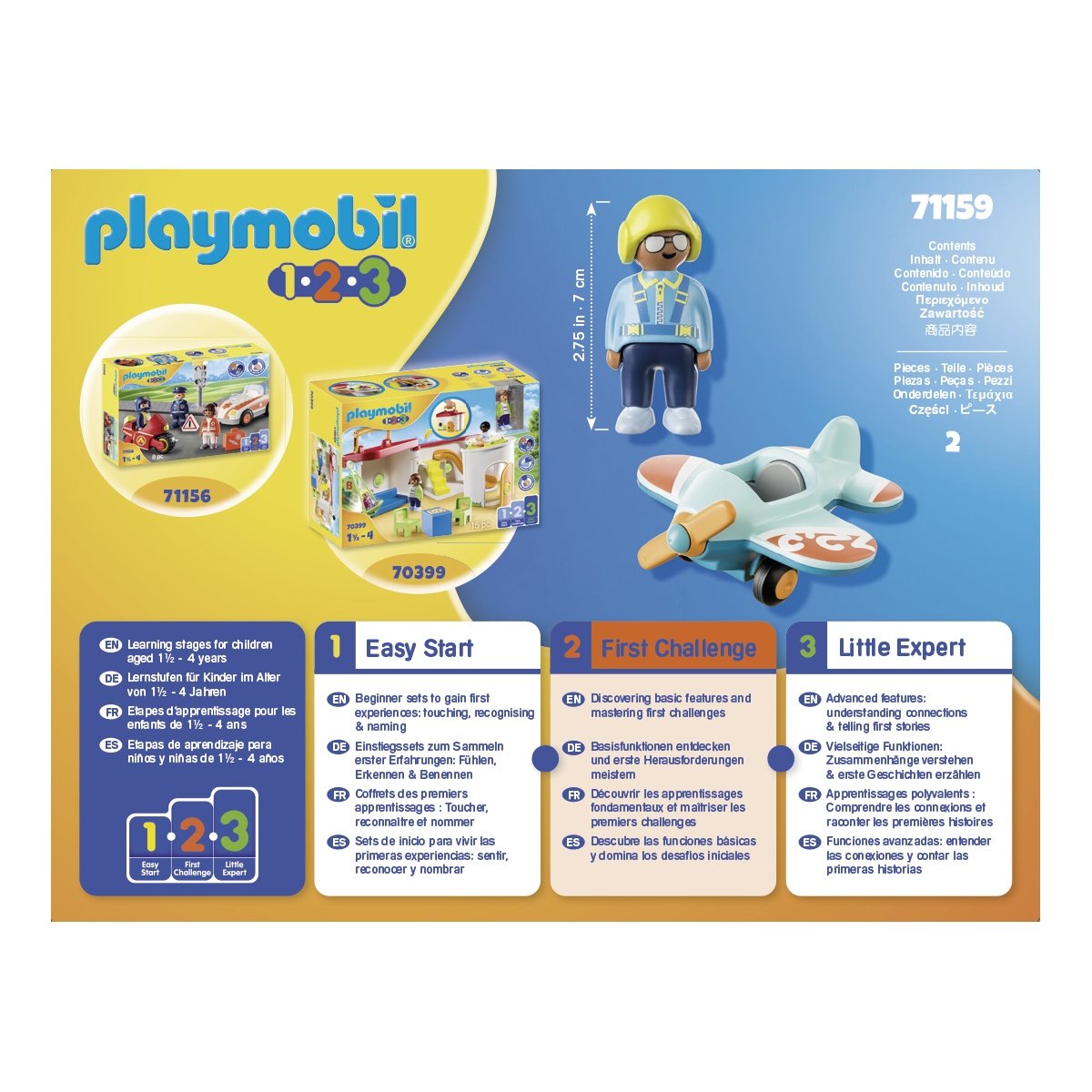 Playmobil 123 avion et pilote