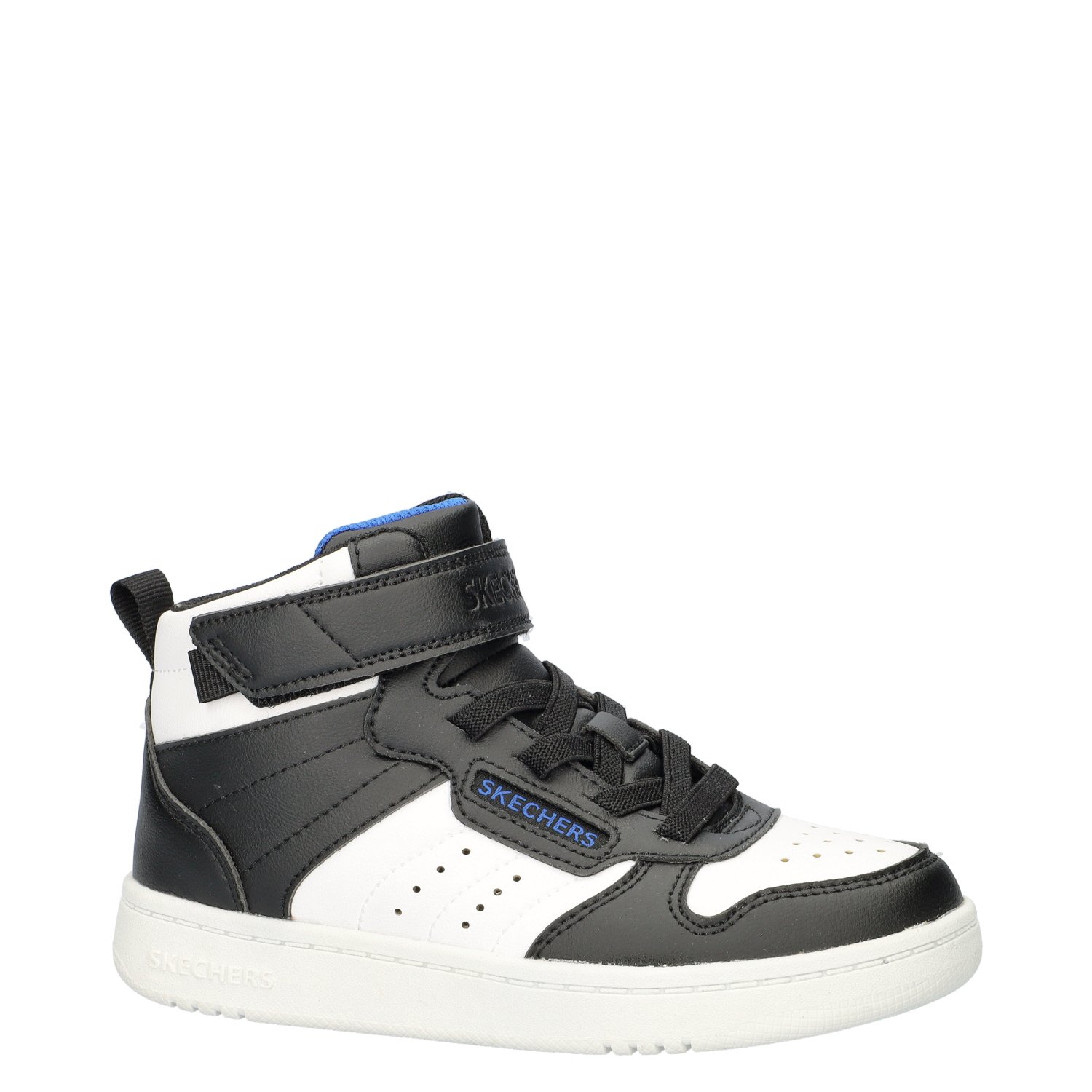 Quick Street jongens hoge sneaker Skechers Zwart