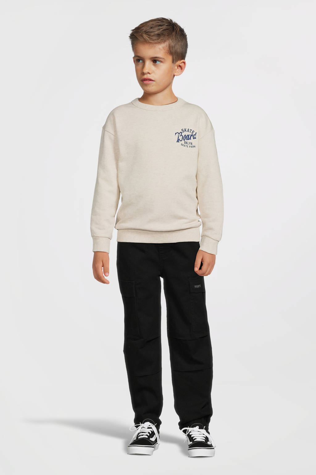 NAME IT tapered fit cargobroek NKMRYAN zwart
