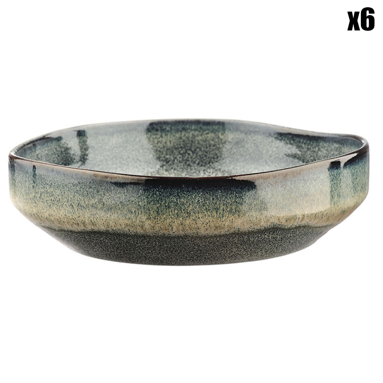 Bjorn 6 Bols Genesis bleu/gris kaki - D.17 cm