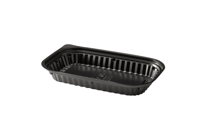Schaaltje PET 140x225mm zwart
