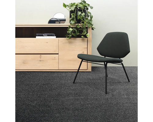 Velours tapijt Bristol antraciet FB197 400 cm breed (per meter verkocht)