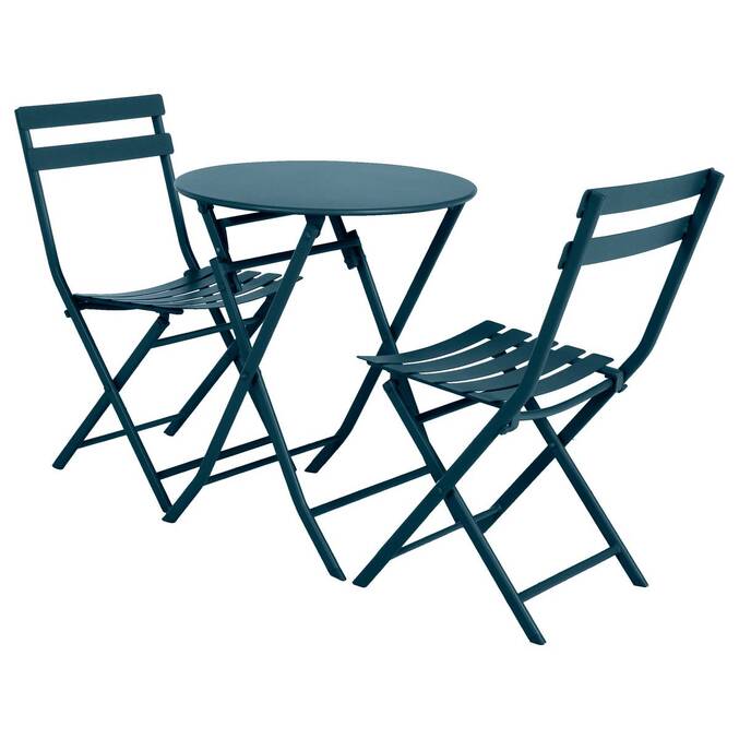 Table de jardin pliante ronde GREENSBORO Pétrole