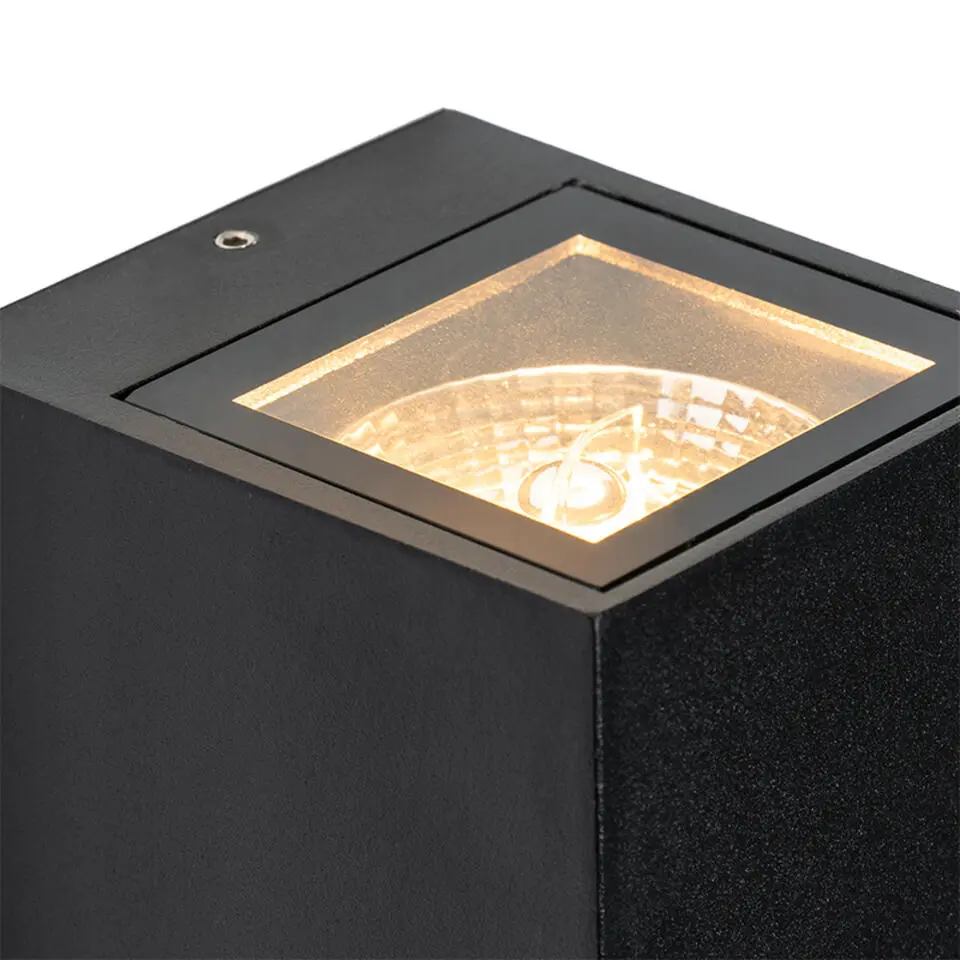 Qazqa buitenlampen met sensor baleno zwart gu10