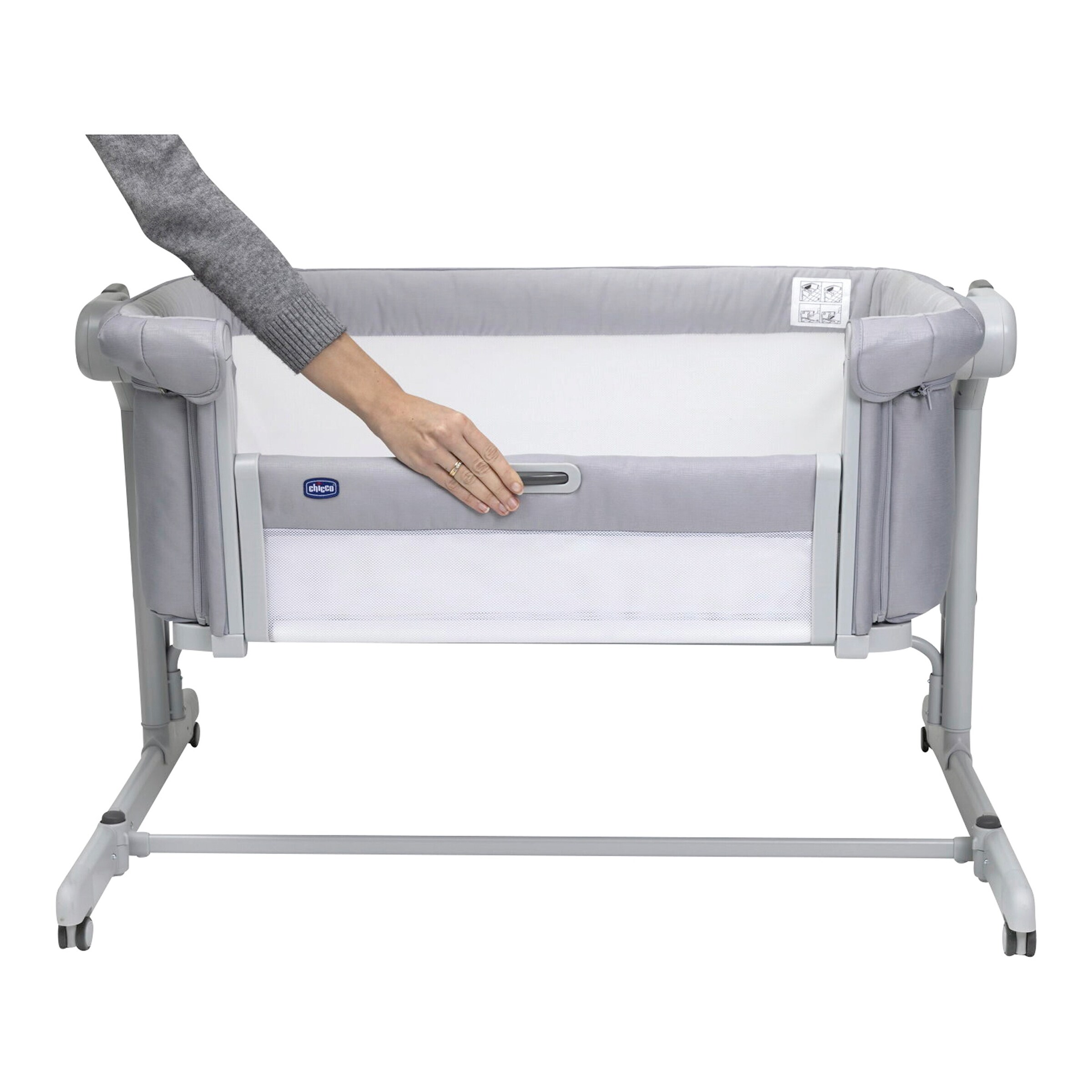 Chicco Beistellbett Next2me Magic Evo Grey Mist