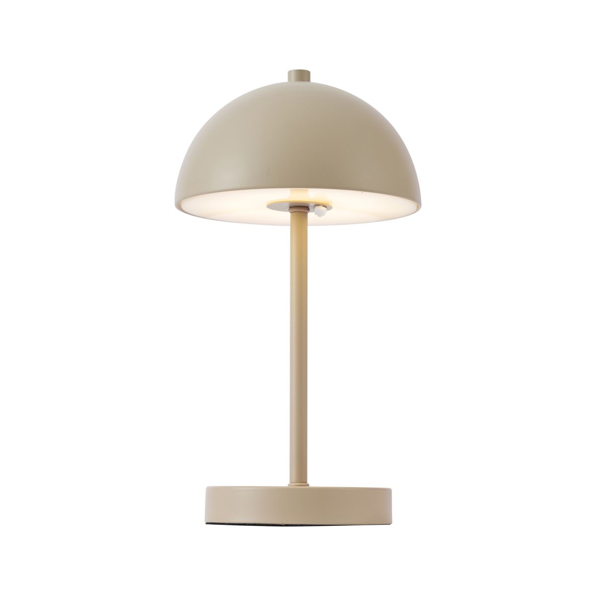 Buiten tafellamp beige incl. LED 3-staps dimbaar IP44 oplaadbaar - Keira