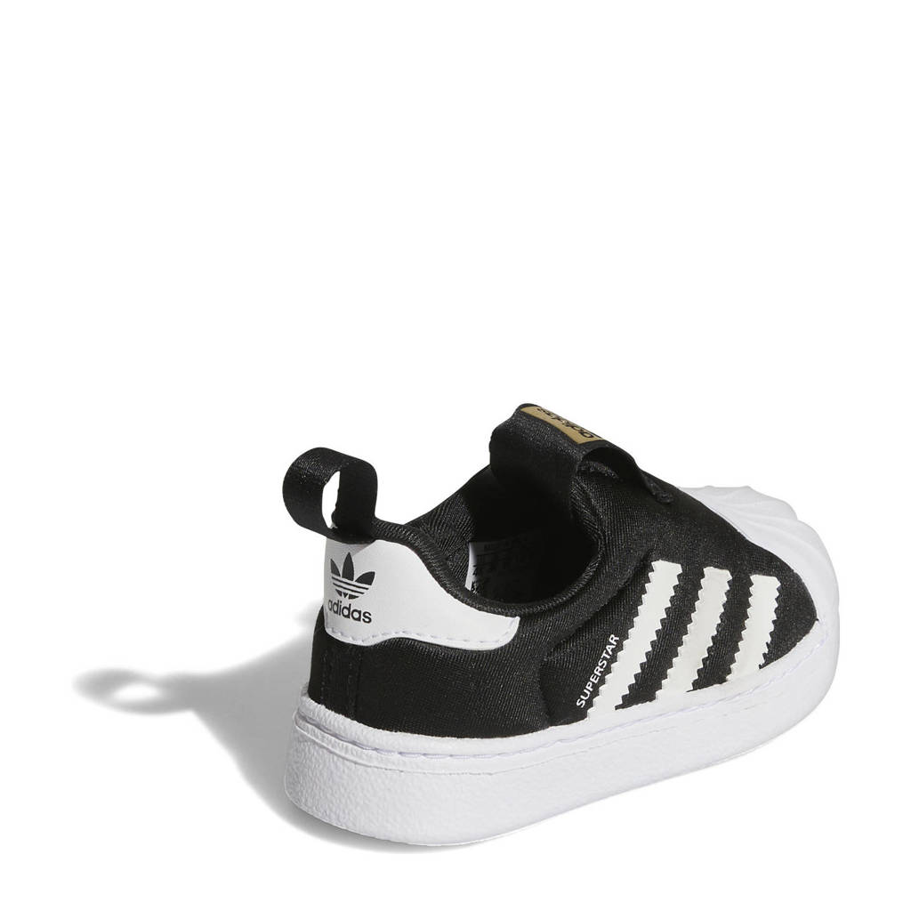 adidas Superstarinstap sneakers zwart/wit