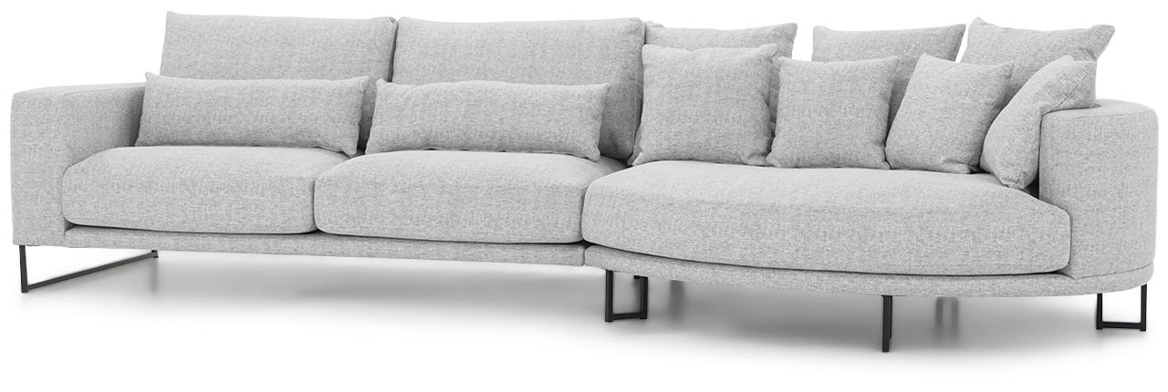 Loungebank stof Tiffany 05 Dordoni B295 x D140 x H92 cm