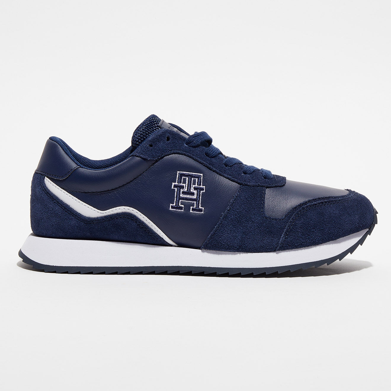 Tommy Hilfiger Baskets en Cuir Running Evo bleu marine