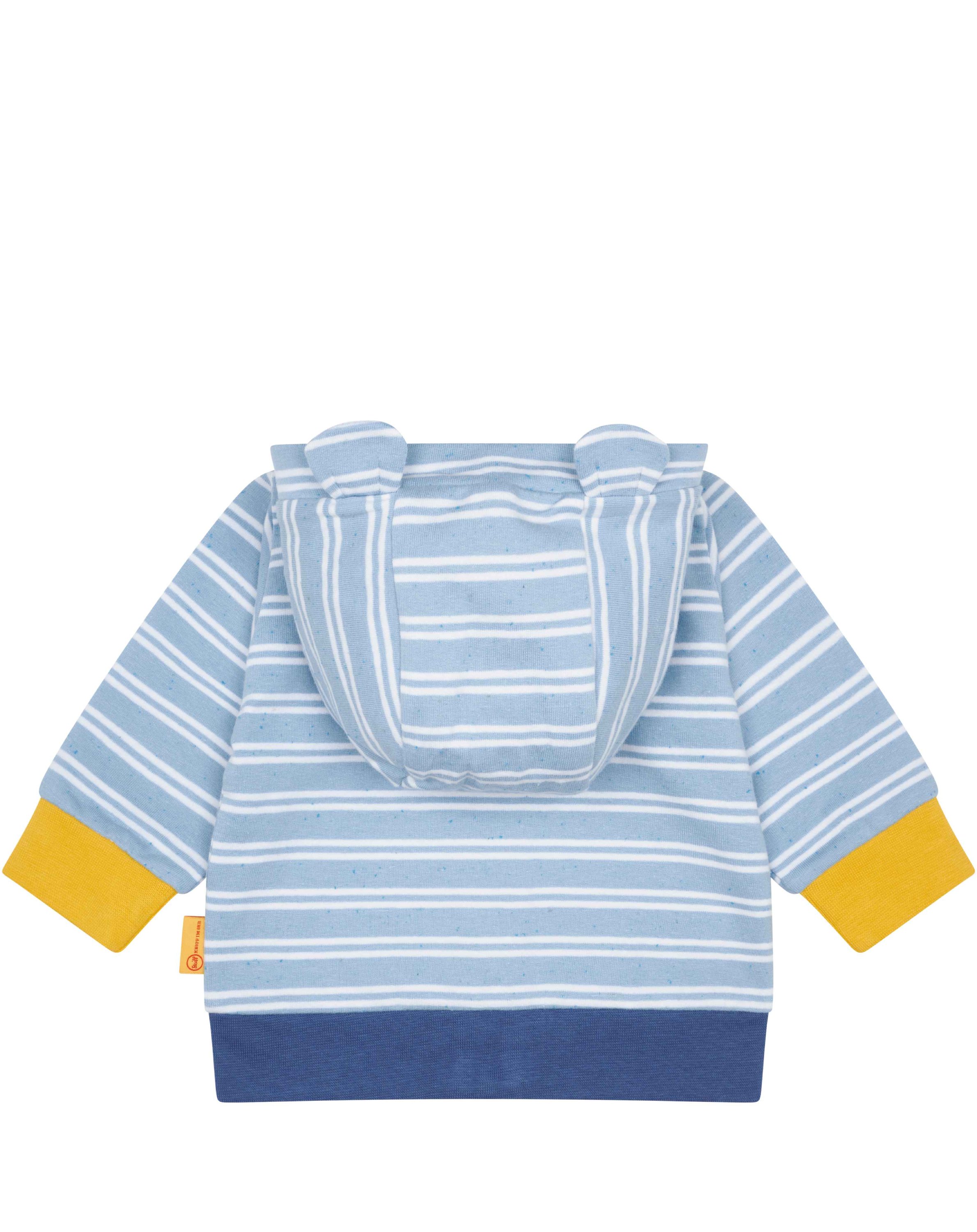 Kapuzen-Sweatjacke GÖSTA gestreift in chambray blue