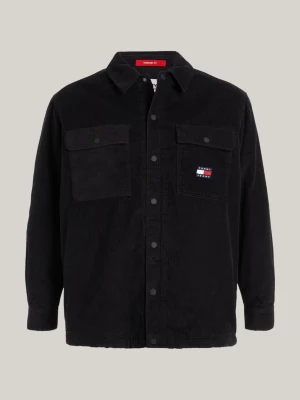 Sobretudo casual Plus Sherpa de veludo cotelê