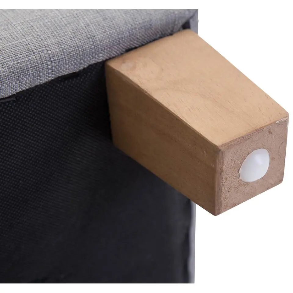 CLP Hocker Pharao antiek licht Frame - Stof - licht grijs