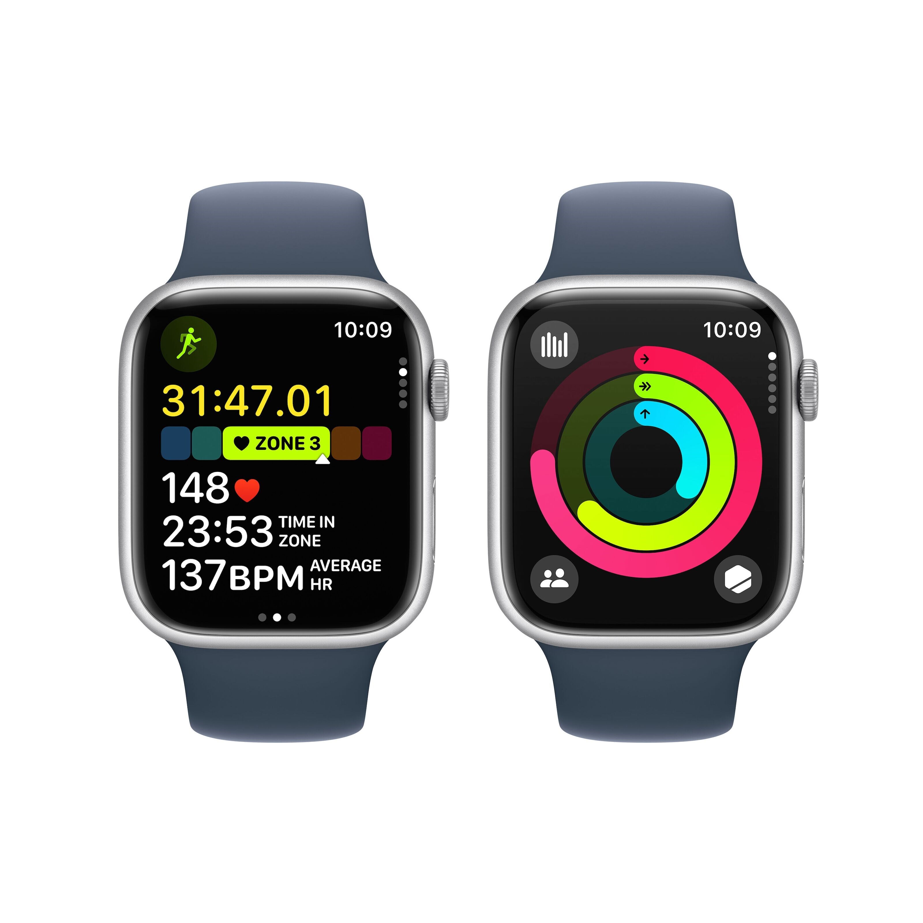 Apple Watch Series 9 GPS 45 mm Silver S/M