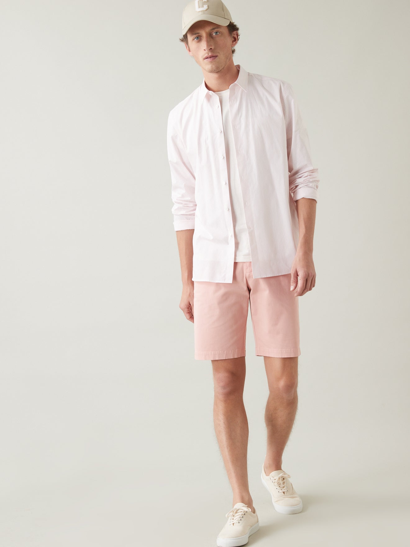 Bermuda droit homme coton stretch