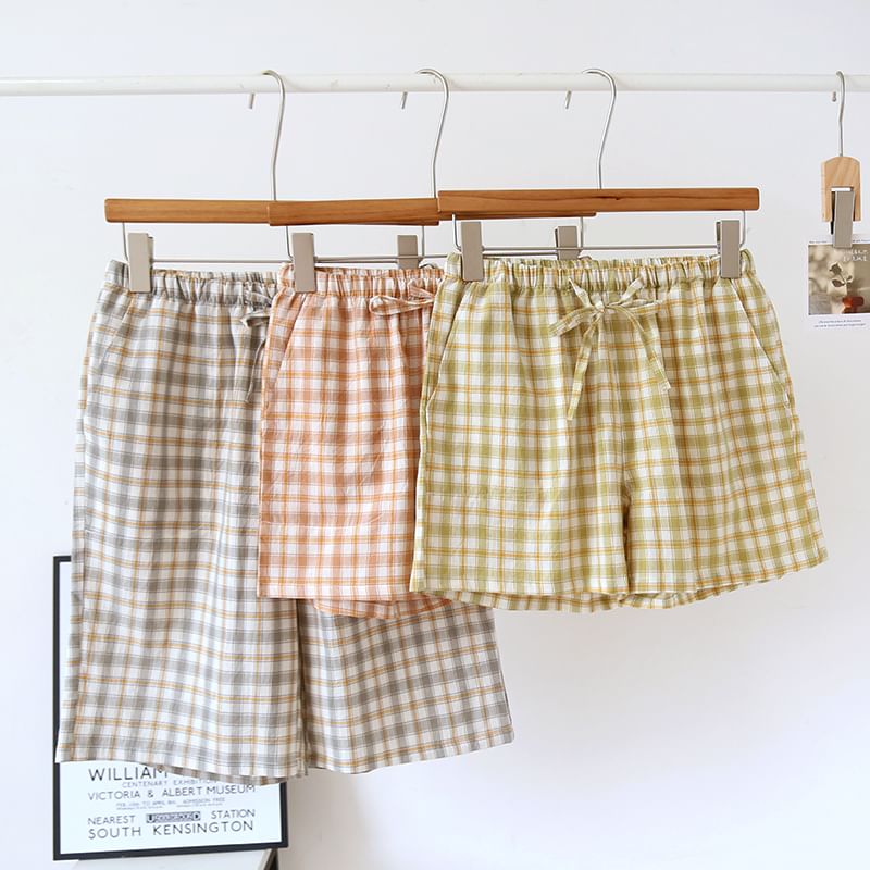 Dogini - Bijpassende pyjamabroek met geruite strik (verschillende ontwerpen)