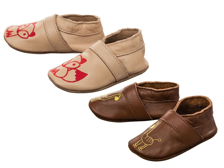 Baby leren kruipschoenen