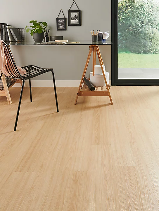 Lame PVC adhésive PopRock Bois naturel 15 x 91 cm GoodHome (vendue au carton)