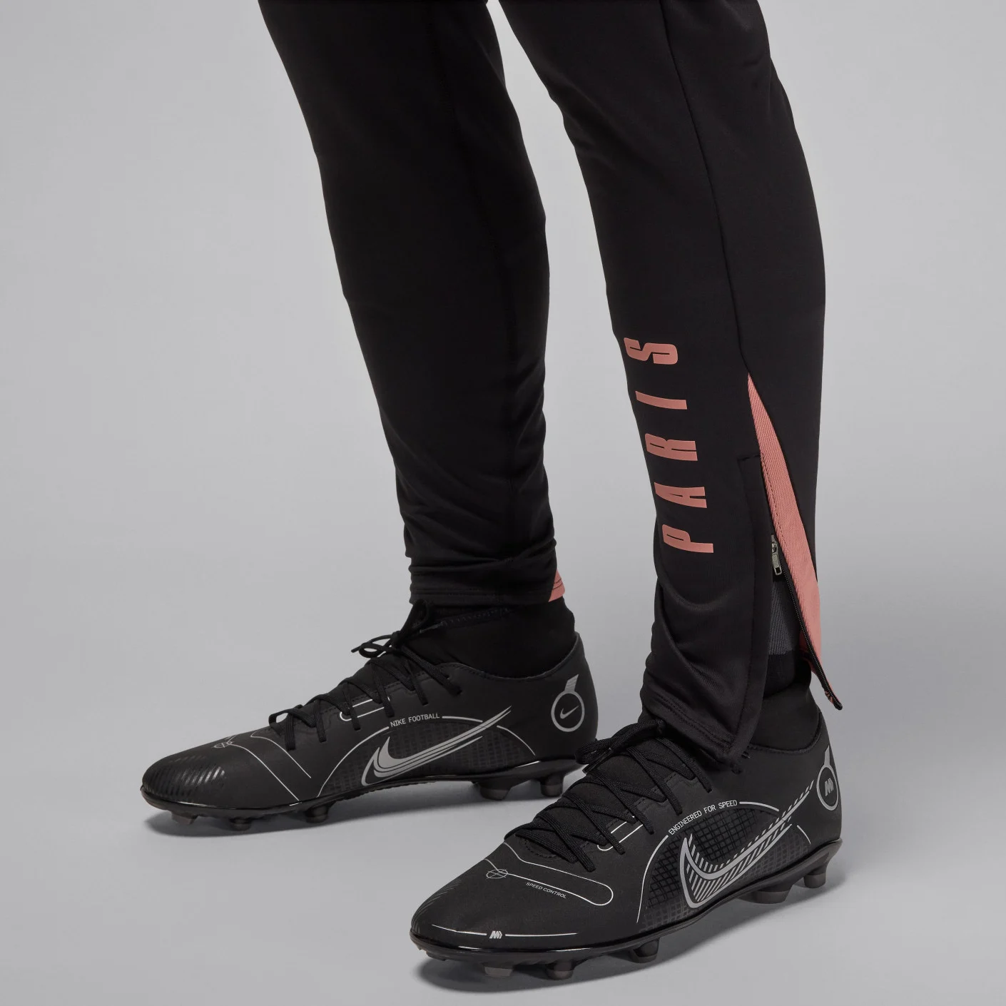 Nike Paris Saint-Germain x Jordan Strike Trainingspak 1/4-Zip 2024-2025 Zwart Roze Brons