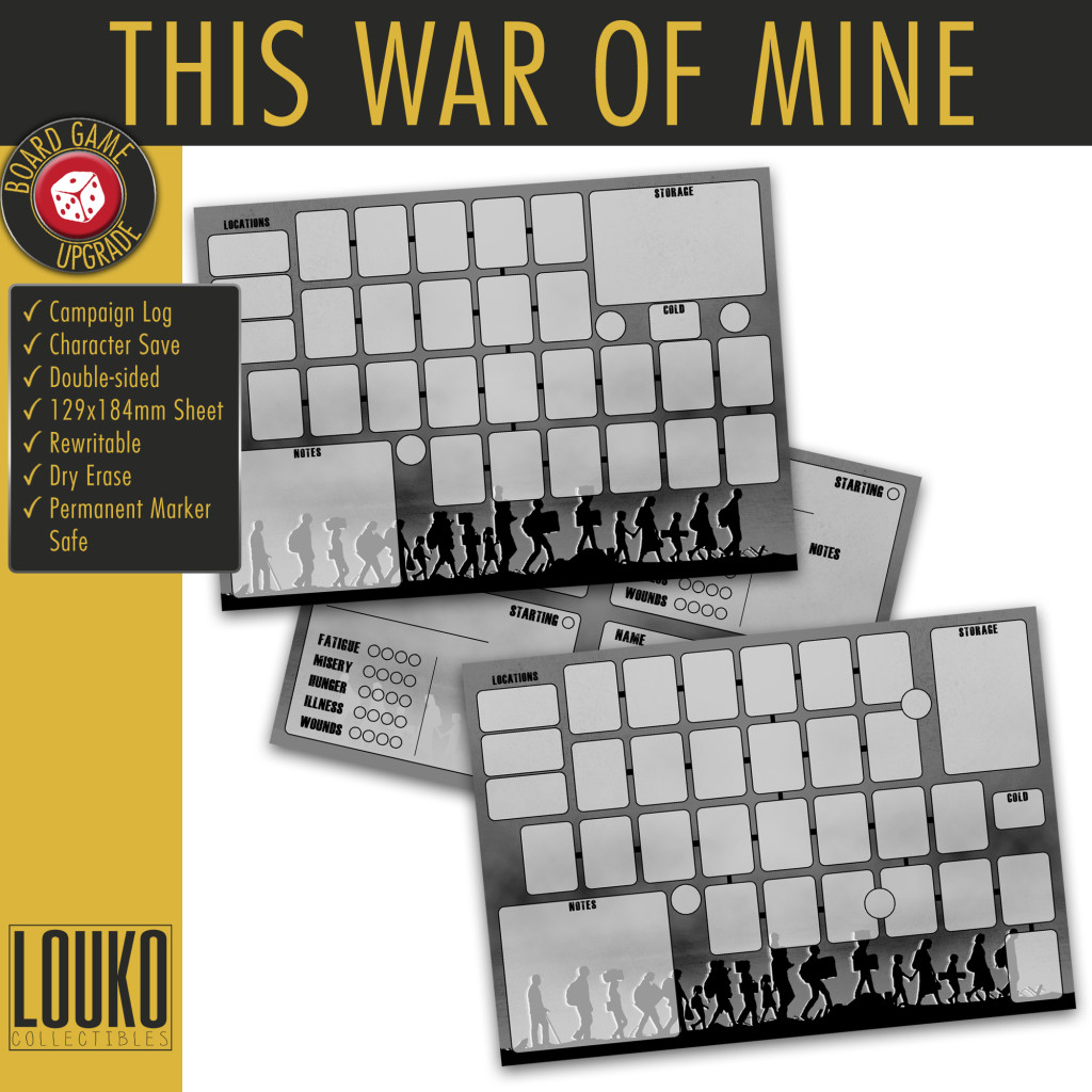 Journaux de campagne réinscriptibles pour This War of Mine