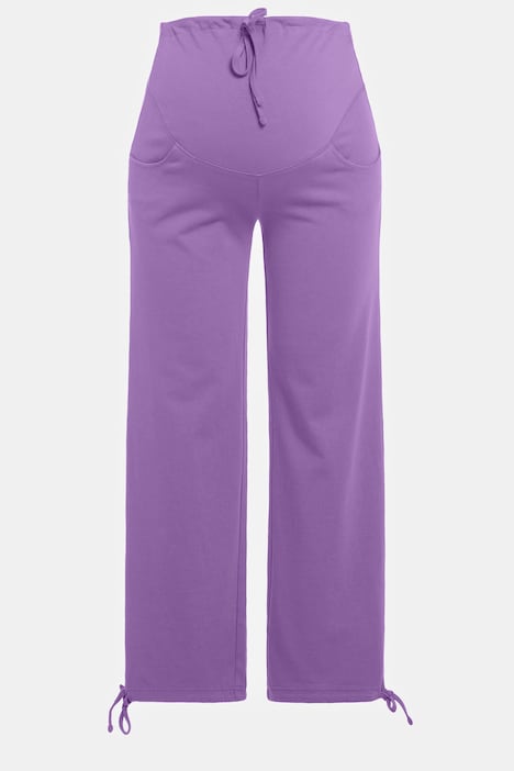 Bellieva-Sweatpants, extrabreiter Bund, Biobaumwolle