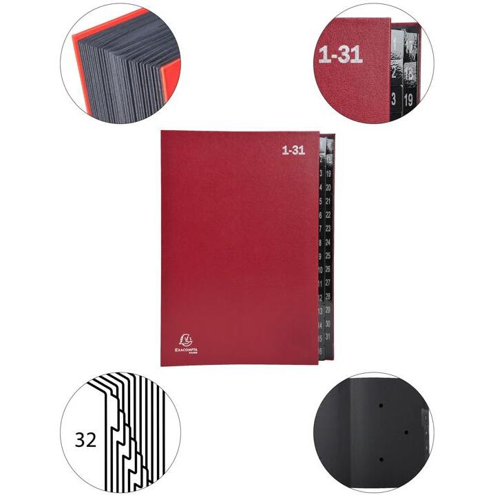 Trieur rigide Economique Ordonator 32 compartiments numériques - 24x34cm