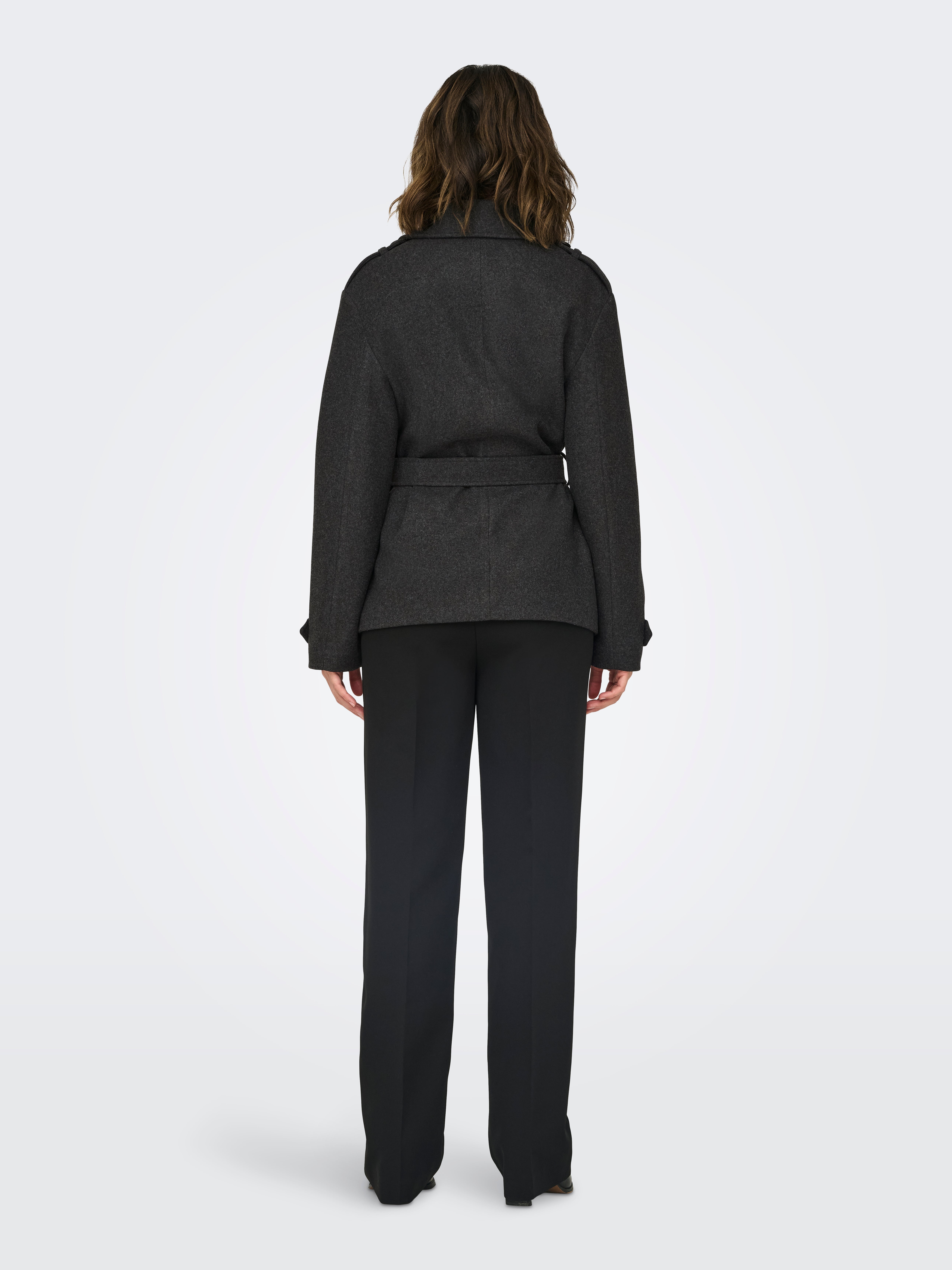 ONLLAURA Trenchcoat Dark Grey Melange