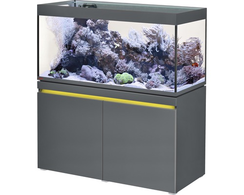 EHEIM incpiria 430 rifaquariumcombinatie met circulatiepomp en verlichte kast, grafiet