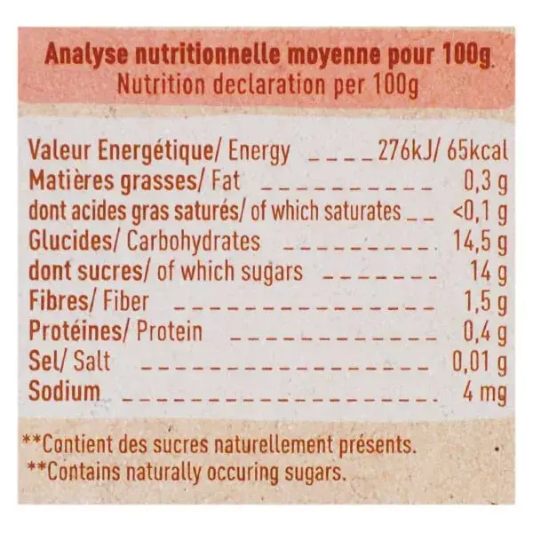 Sachês Babybio Maçã Laranja Banana Orgânicos +6 meses 4 x 90g