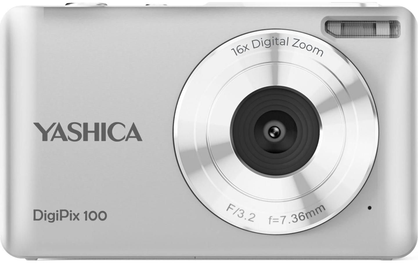 Fotokamera DigiPix 100 SilberKompaktkamera mit 44 MP