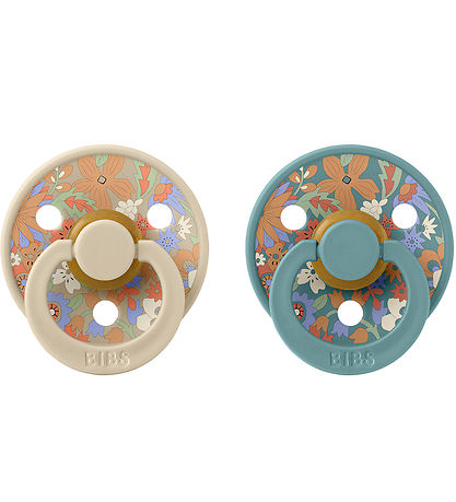 BIBS X Liberty Colour Sutter - 2-pak - Str. 2 - Rund - Hush Mix