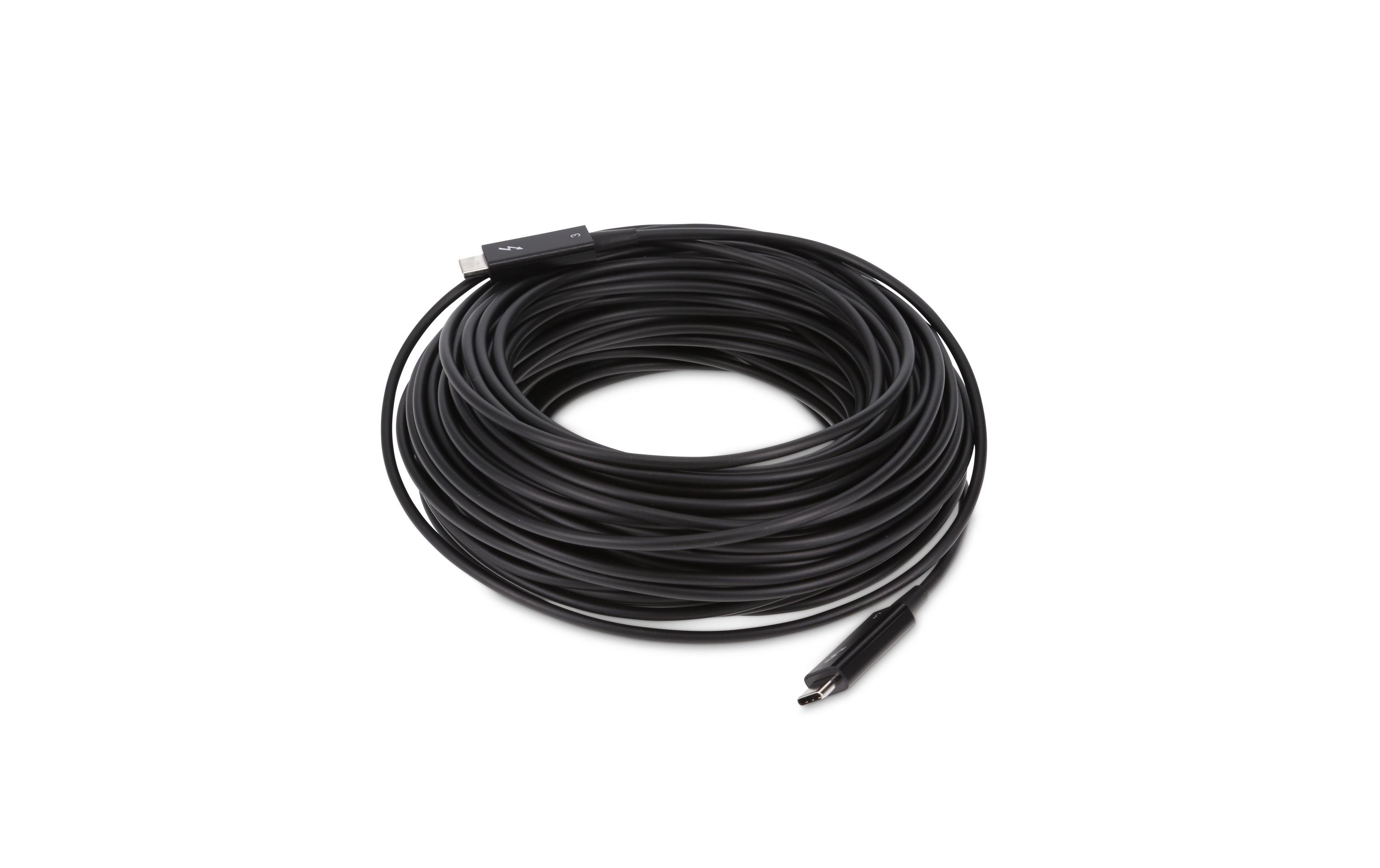 Optisches Kabel Thunderbolt 3 - Thunderbolt 3, 25 m, Schwarz<br>LMP Thunderbolt 3 optical Kabel – Aktives optisches Thunderbolt Kabel