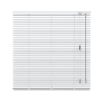 KARWEI aluminium jaloezie draaikiepraam 28415 zijdeglans grijswit 16 mm op maat