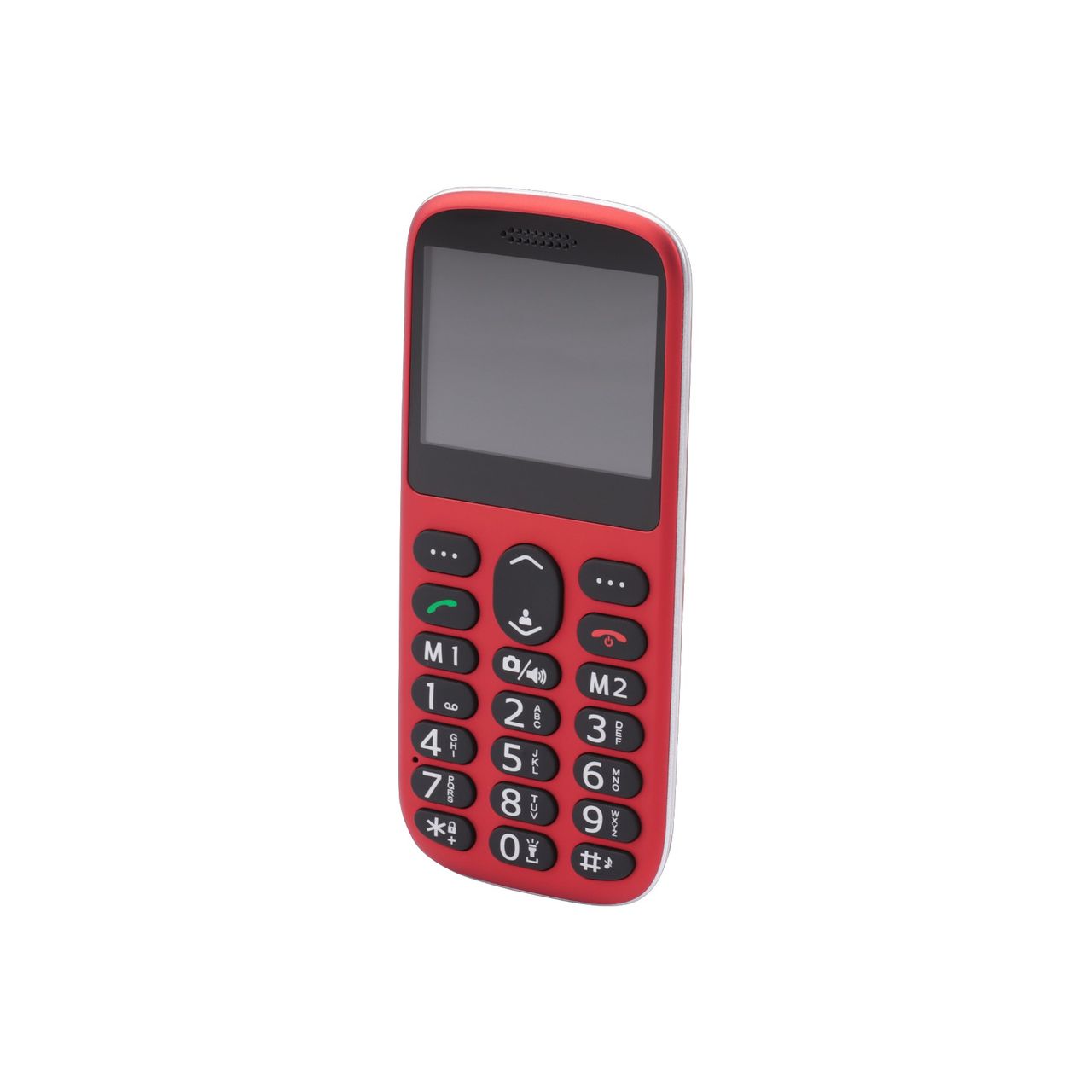 SUN Komfort Senioren Mobiltelefon mit Großtasten und großem Farb-LC-Display rot