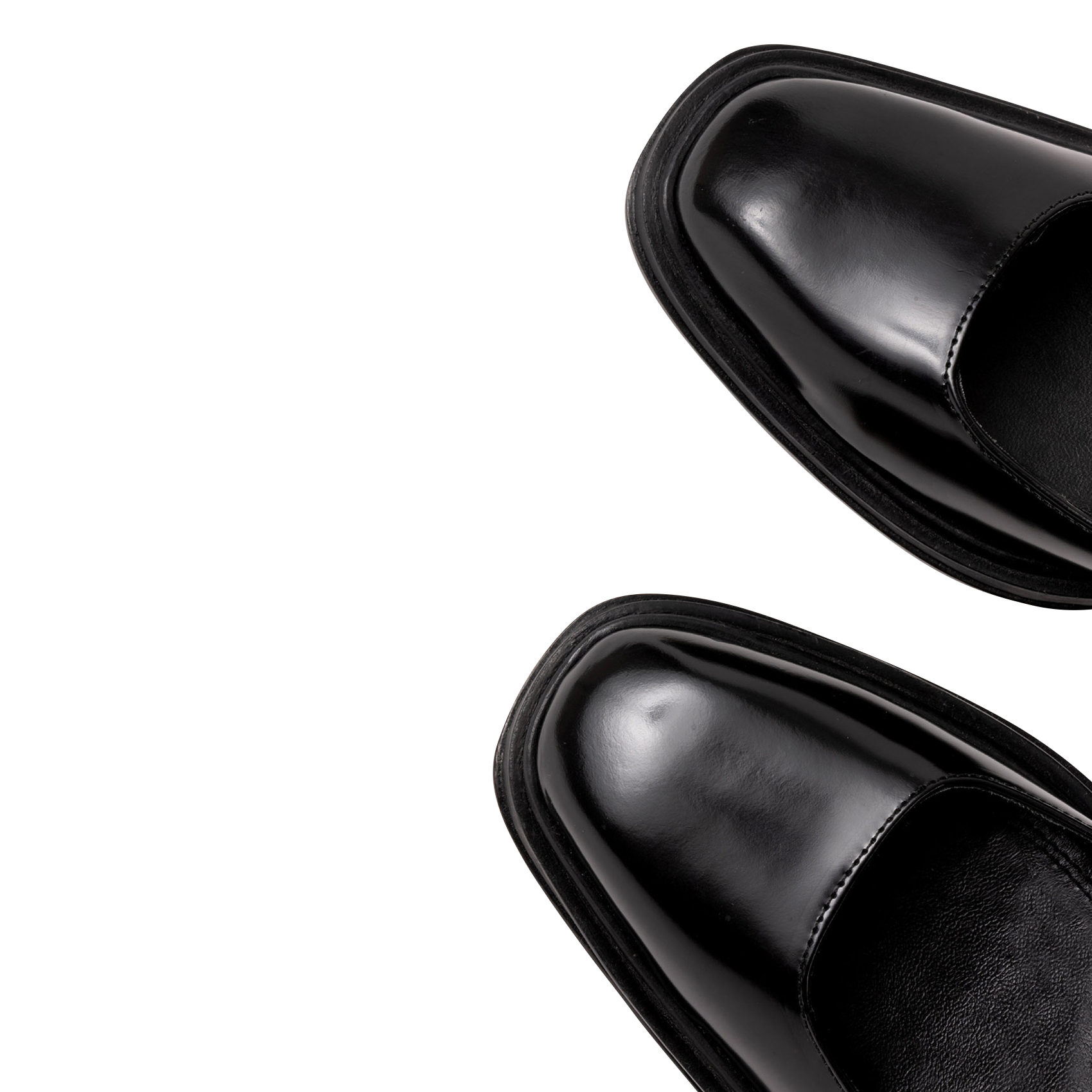 PENELOPE - Babies à talons en cuir | Noir