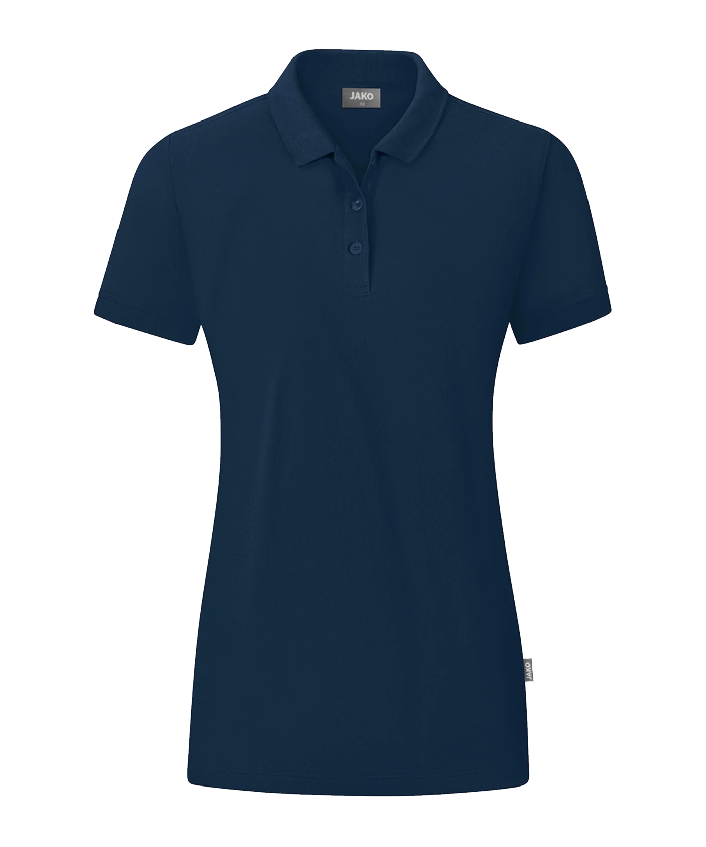 JAKO Organic Poloshirt Damen Blau F900