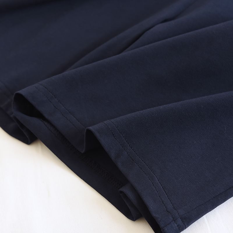 Dogini - Effen pyjamabroek met trekkoord in de taille