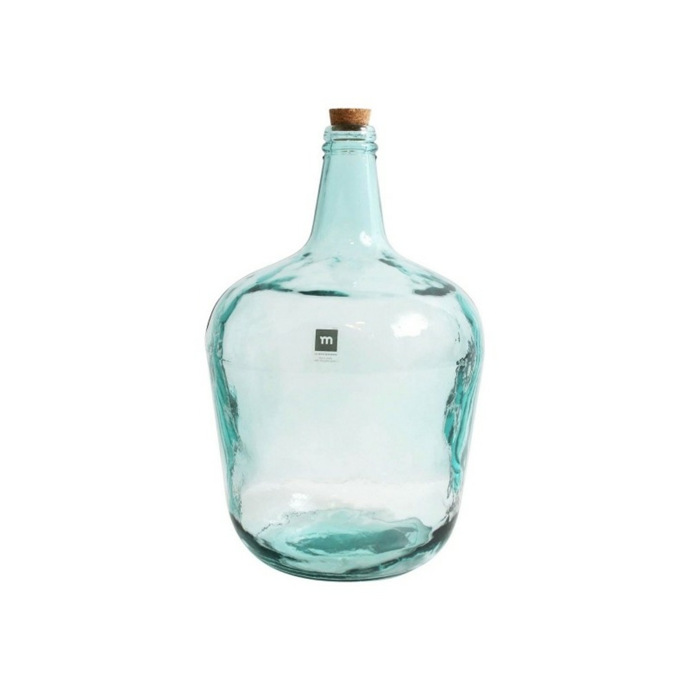 Vase dame jeanne en verre transparent 41cm 10l
