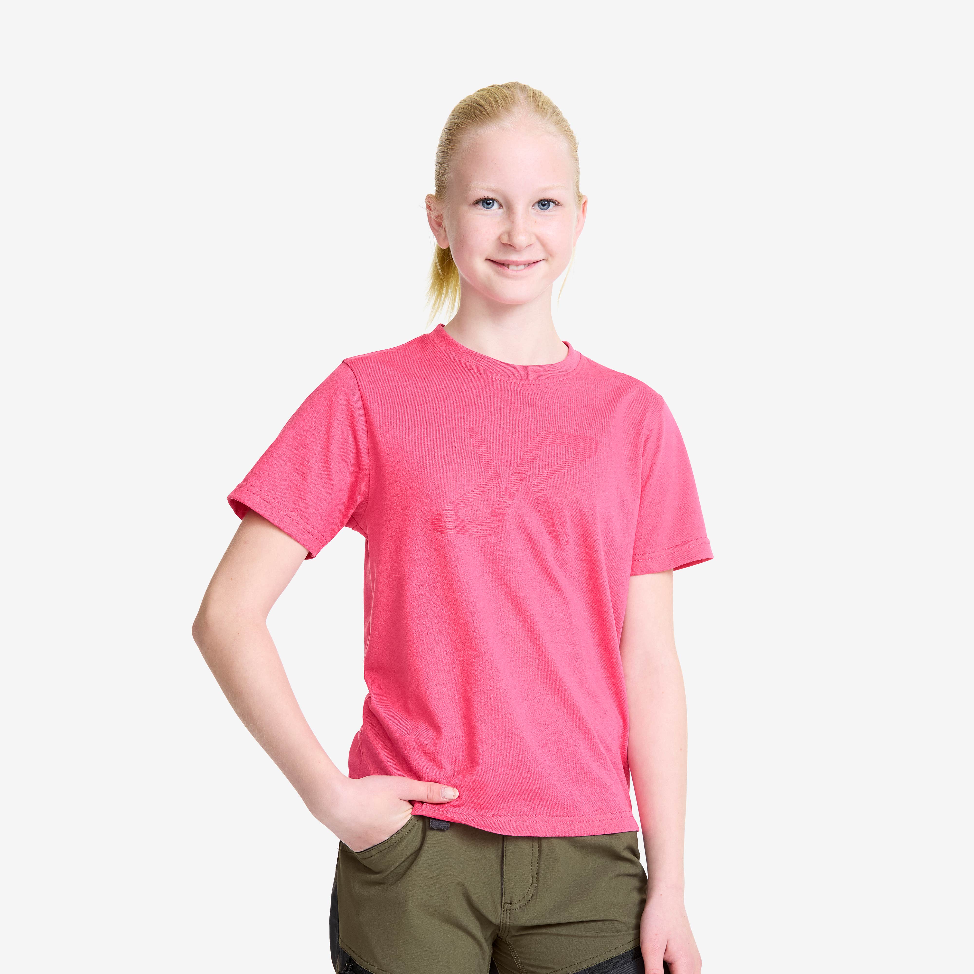 Easy Graphic Logo T-shirt Teens Fandango Pink