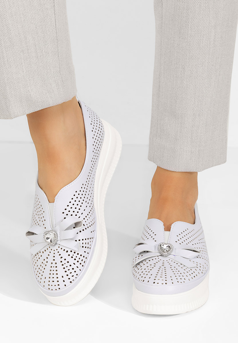 Chaussures casual femme blancs Robertta