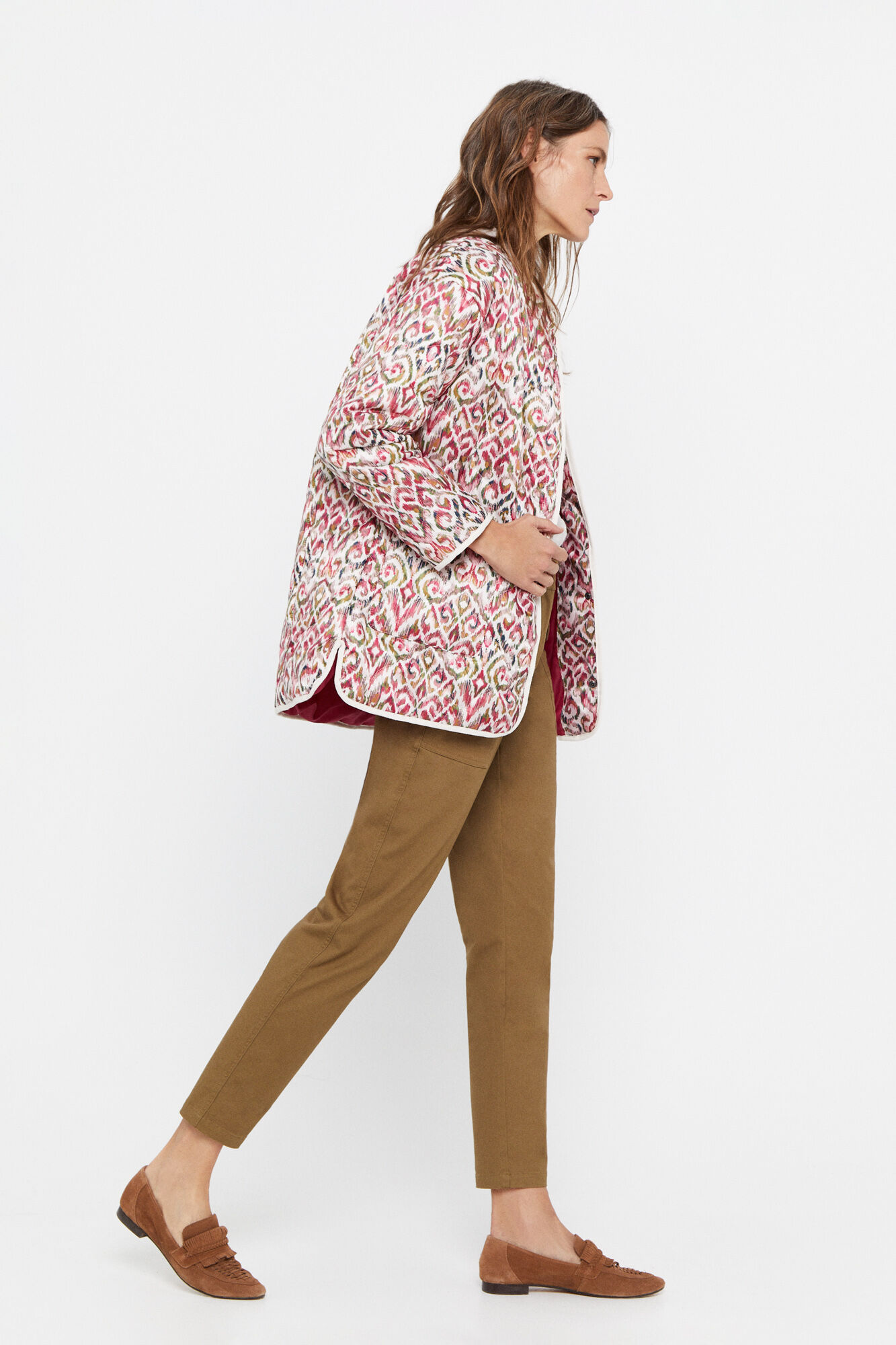 Anoraque acolchoado leve - Multicolorido