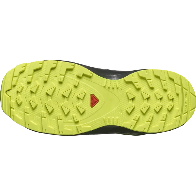 XA PRO V8 MID WATERPROOF  Junior - Schuhe Kids Black/DeepLichenGreen/SafetyYellow