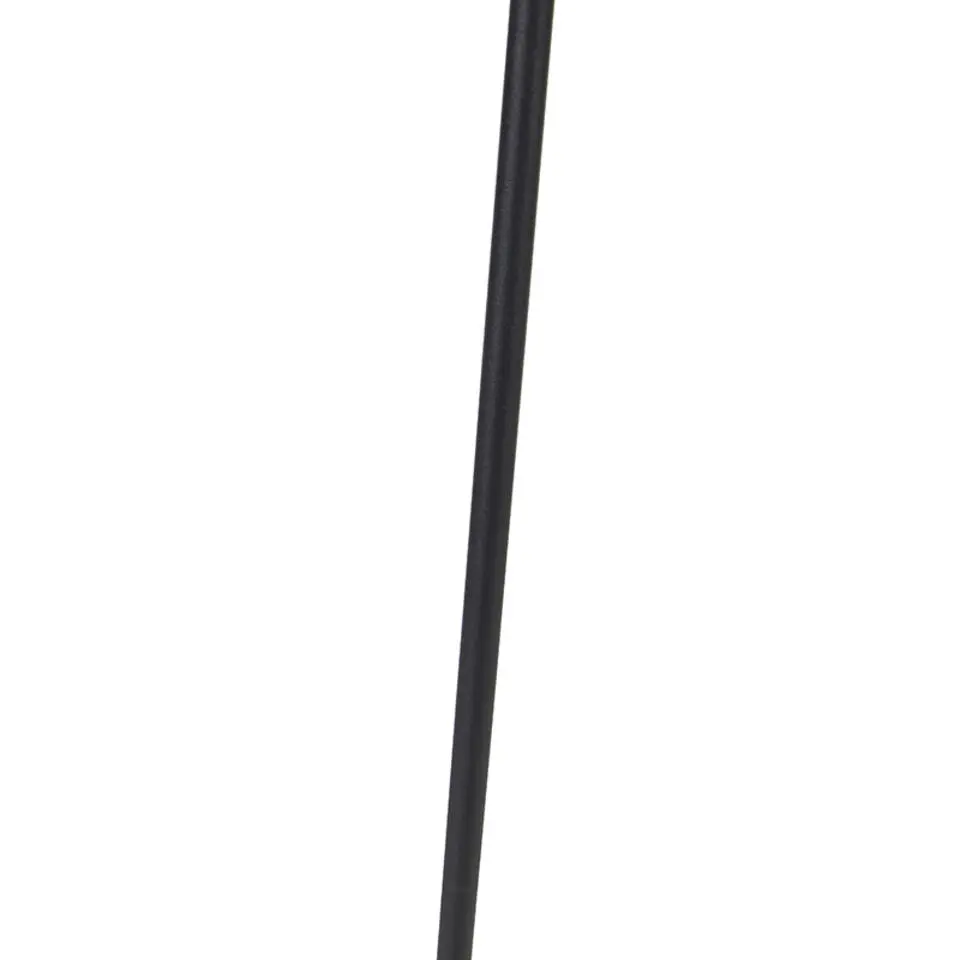 Qazqa vloerlampen bumu zwart geïntegreerde led
