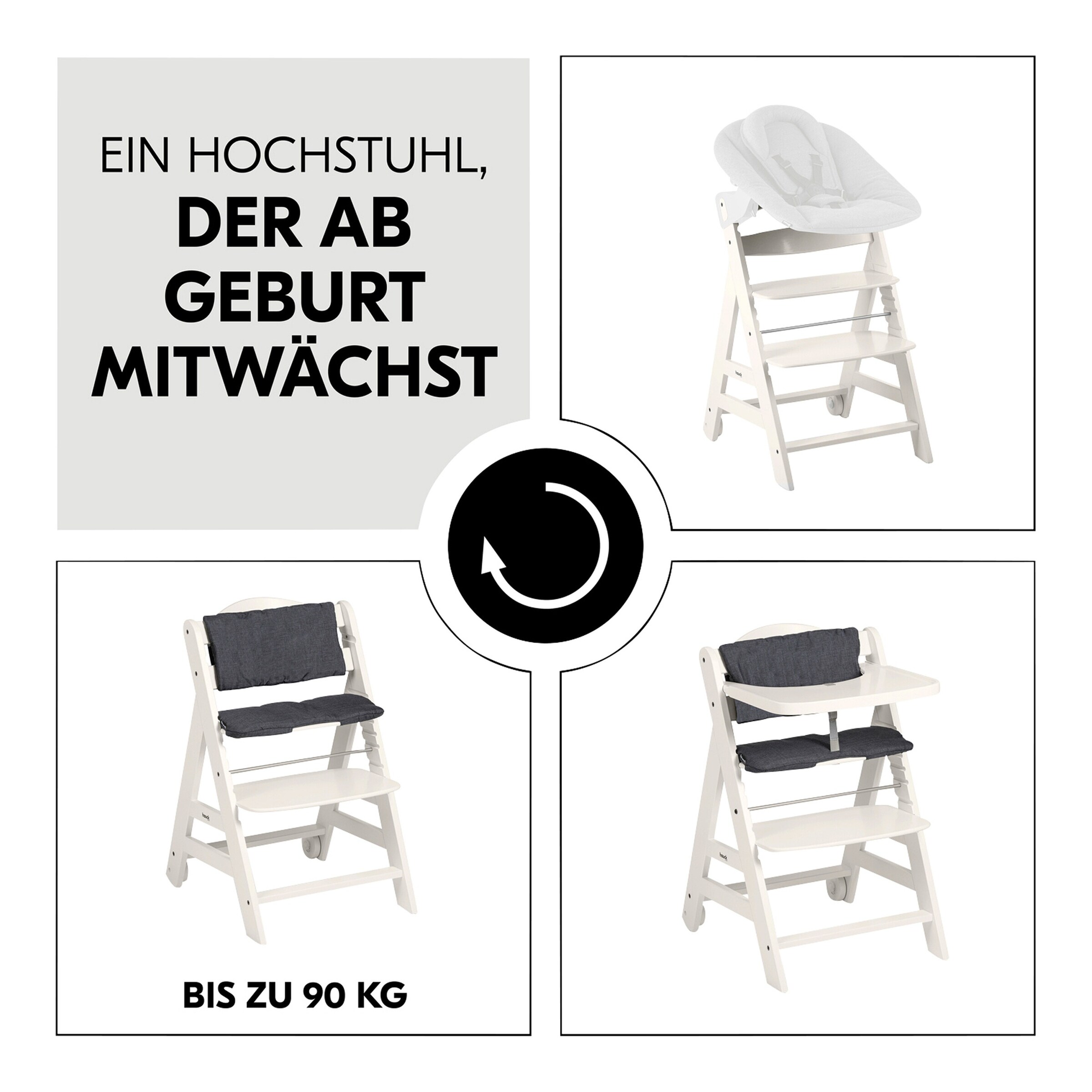 Hauck Hochstuhl Beta+ White