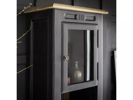 Colonne de salle de bain Bois-MDF Noir - Manoir Interior's