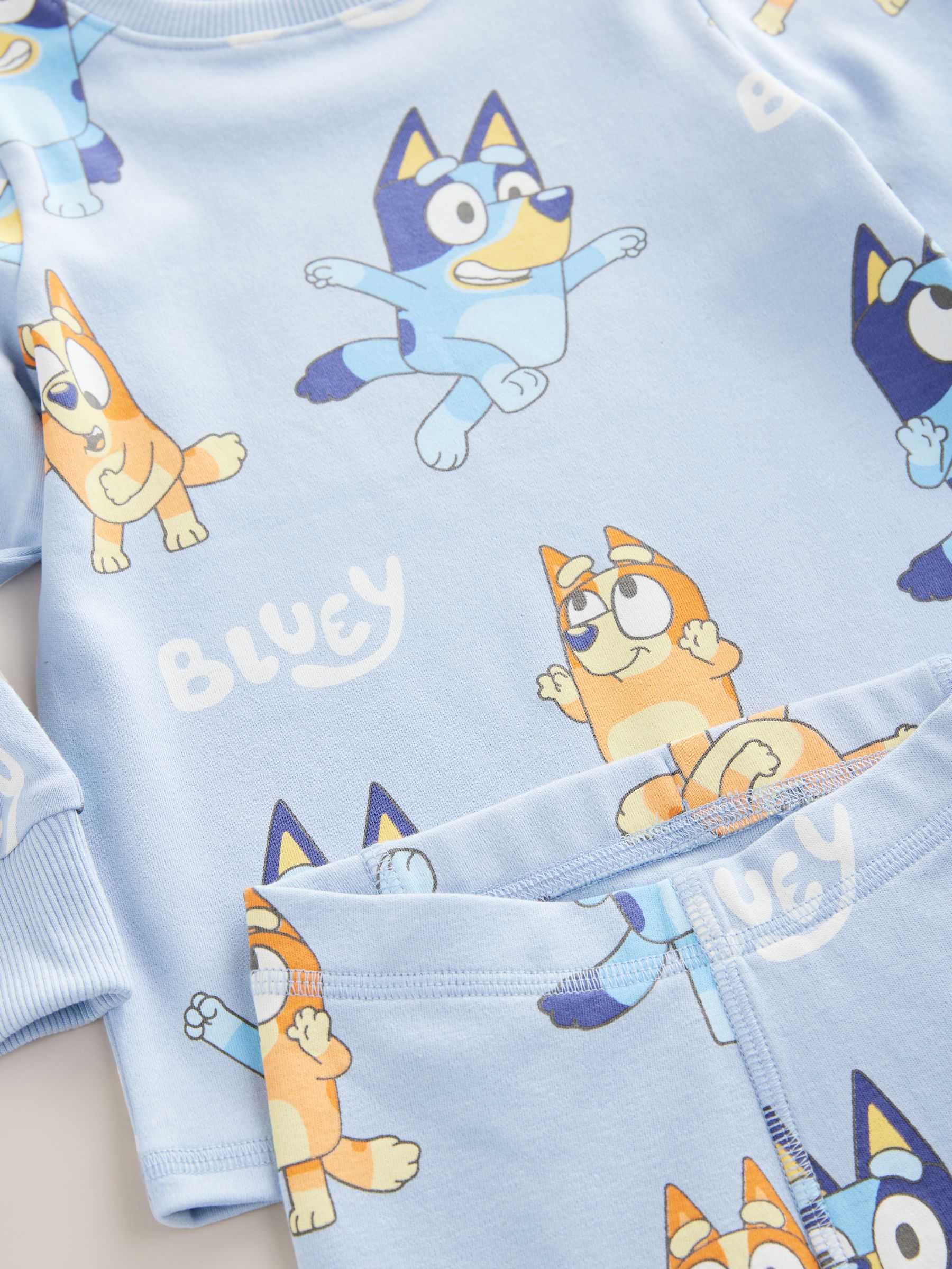 Blauw - Bluey behaaglijke pyjama (12mnd-8jr)